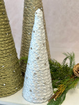 Jewel Yarn Cone Tree Set of 3