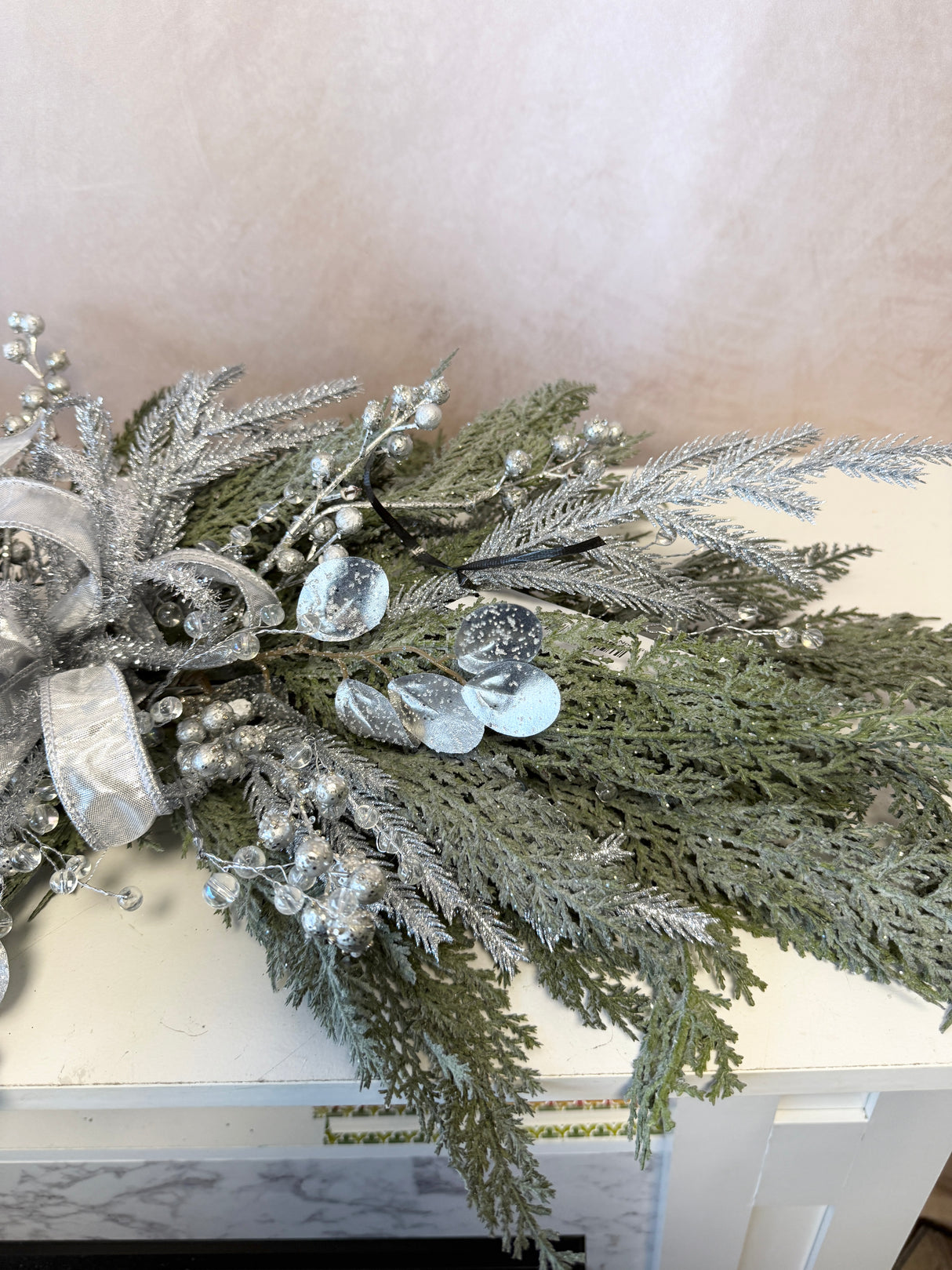 35" Crystal Noel Swag