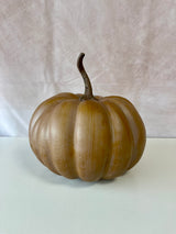 8" Brown Painted Pumpkin