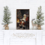 Reading By The Fire Wood Art