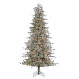 9' Durham Flocked Pine Tree