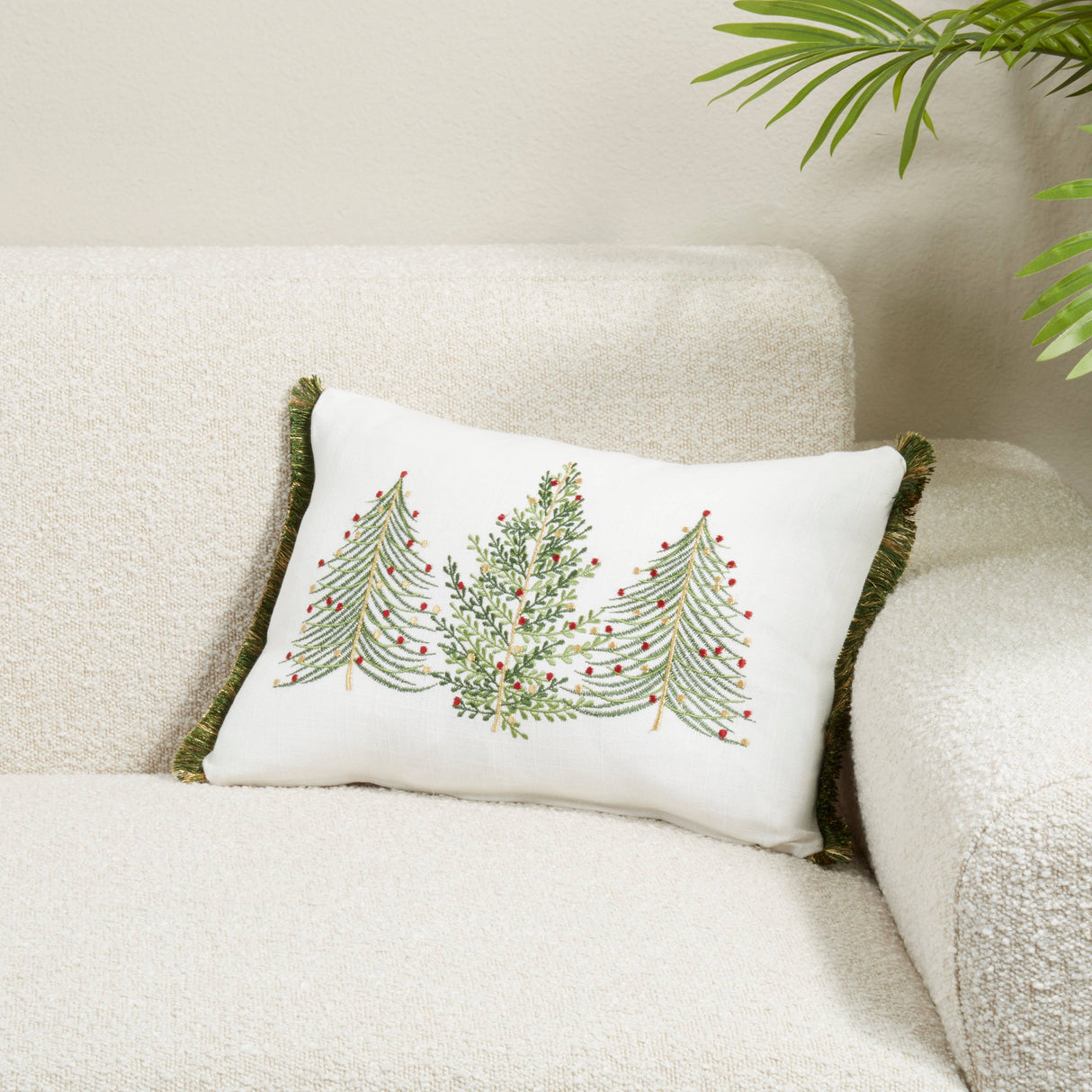 Holiday Pines Lumbar Throw Pillow