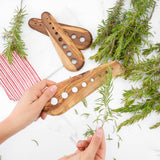 Olive Wood Handmade Herb Stripper