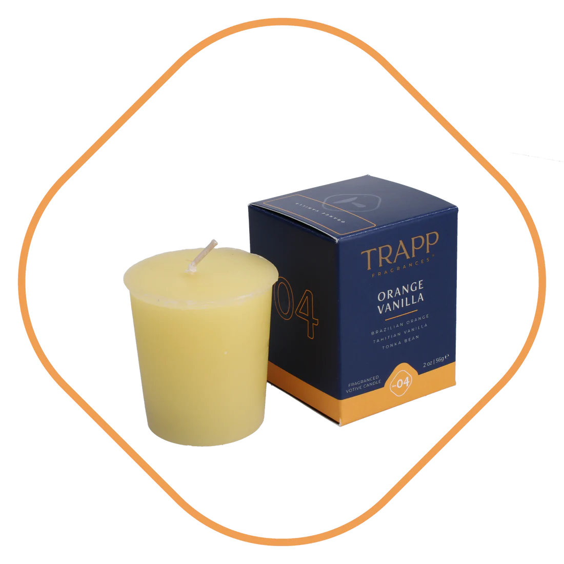 No 04 Orange Vanilla Votive Candle