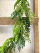 6' Real Touch Mixed Cedar Pine Garland