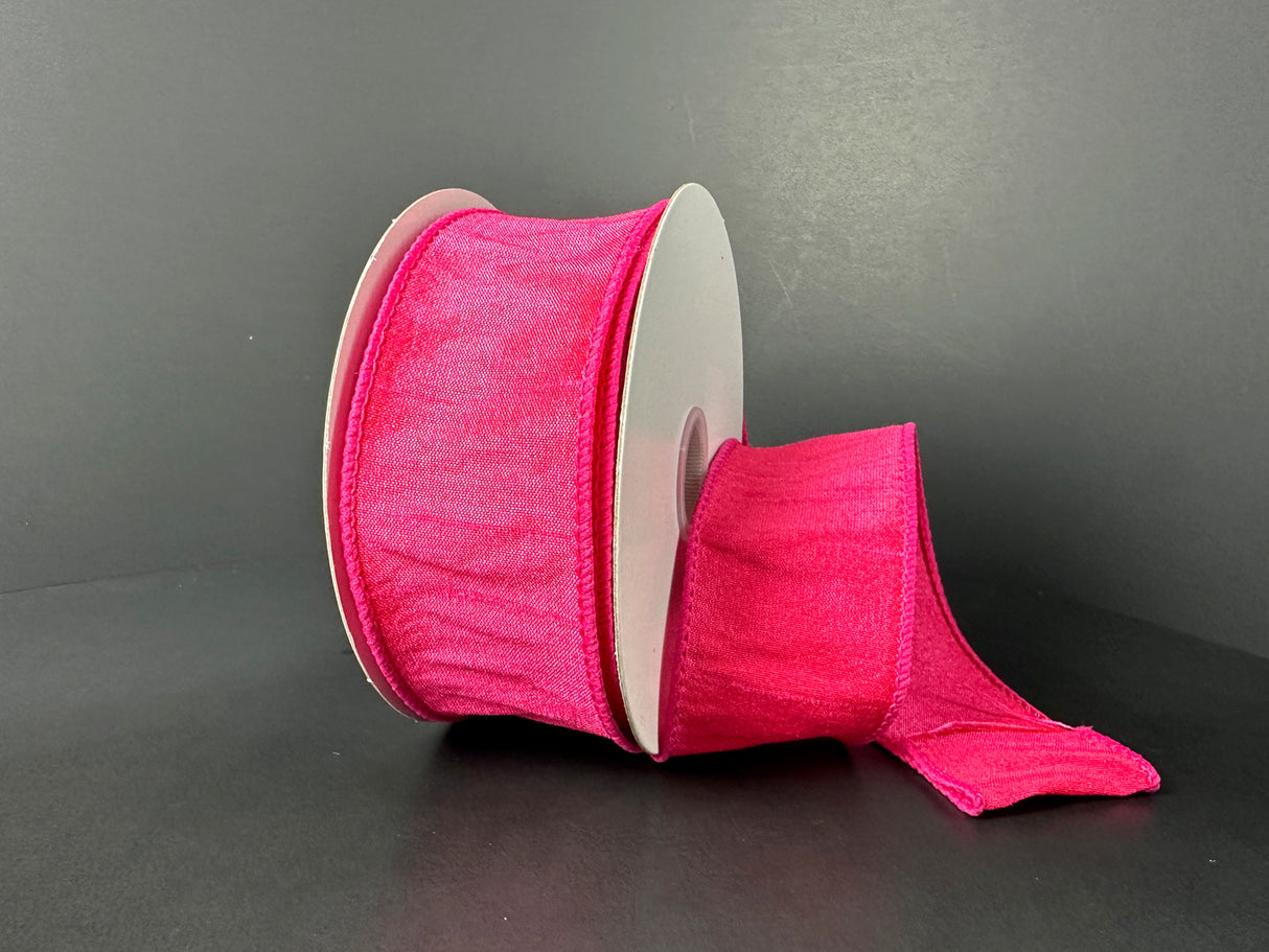 1.5" Fuchsia Dupioni Ribbon Bolt