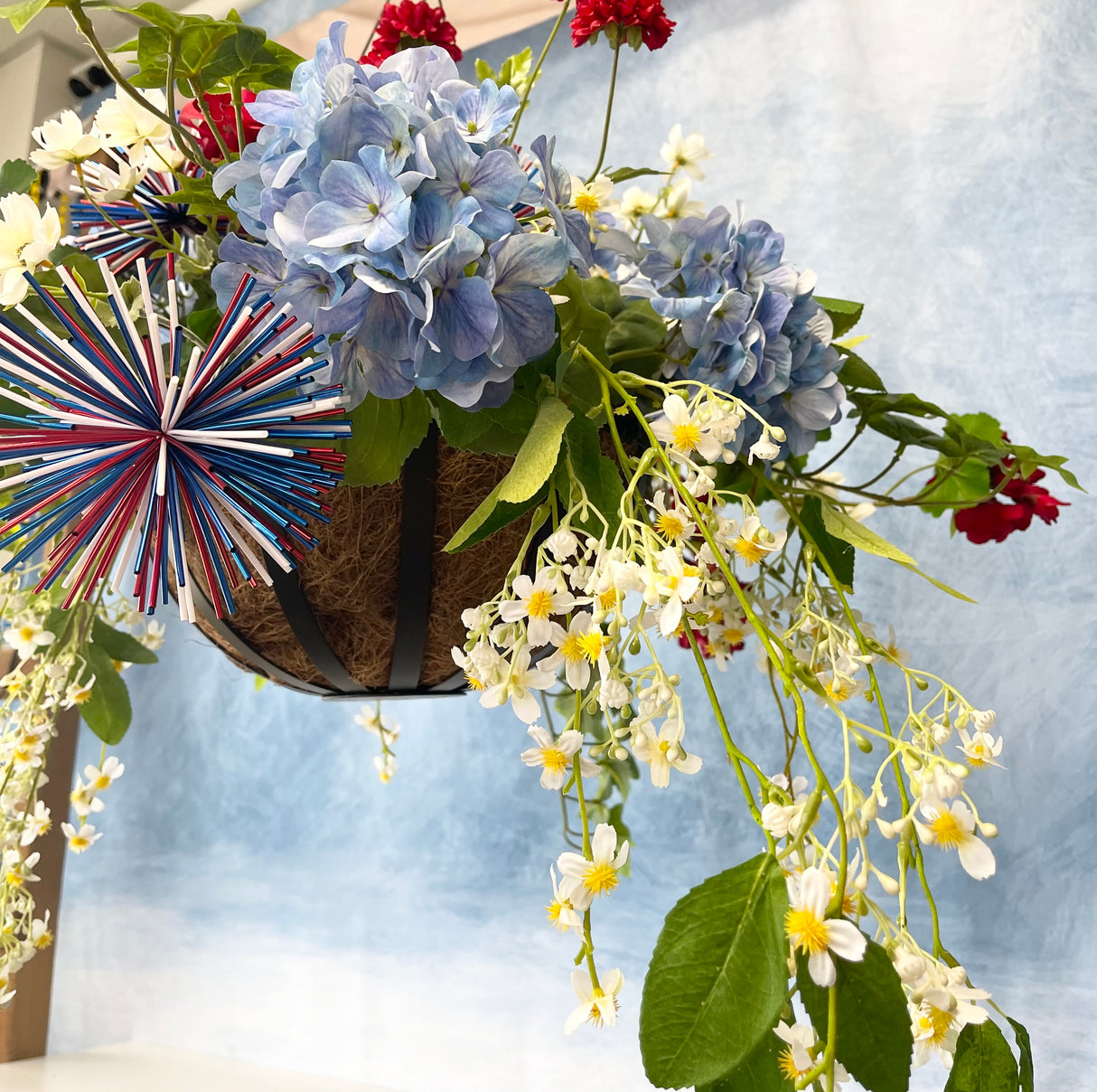 42" Summer Family Fun Hanging Basket