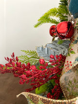 25" Christmas Glimmer Vertical Swag
