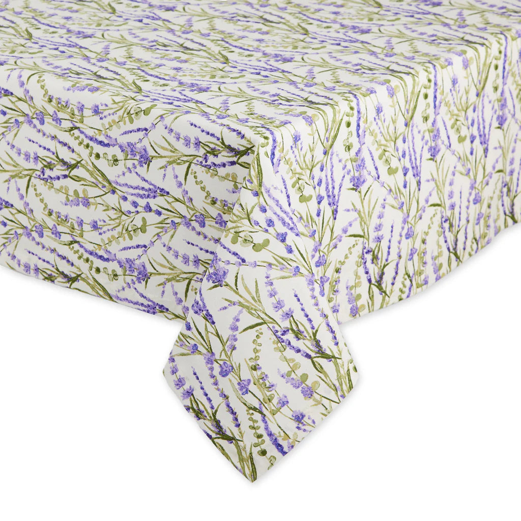 Lavender Fields Printed Tablecloth