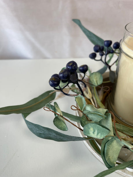 Eucalyptus Oats & Blueberry Candle Ring