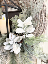 32" Frosty Winters Night Wreath