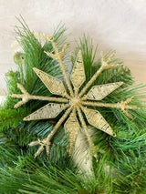 Champagne Fluret Snowflake Ornament