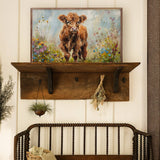 Mountain Cow III Wood Art