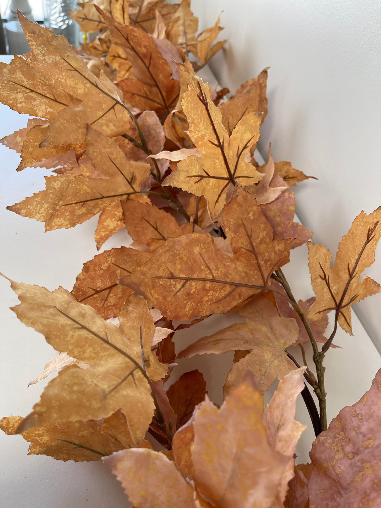 6' Tan Maple Leaf Garland