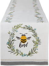 Bee Kind Embellished Reversible Table Runner