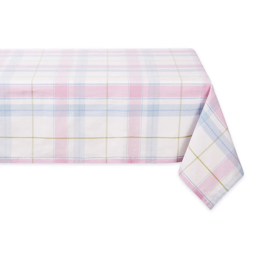 Oh Hoppy Day Plaid Tablecloth