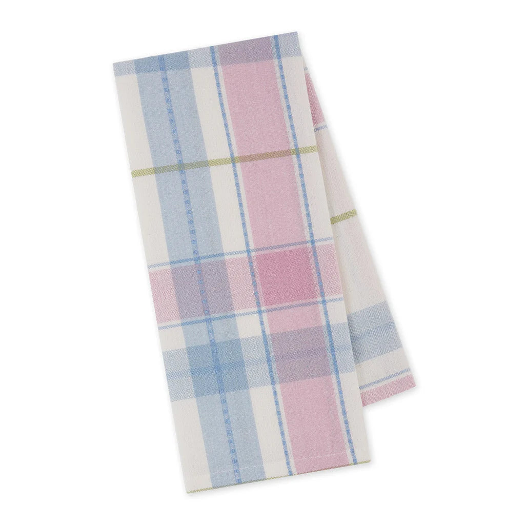 Oh Hoppy Day Plaid Dishtowel