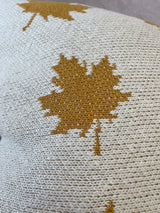 Falling Leaves Knit Pillow