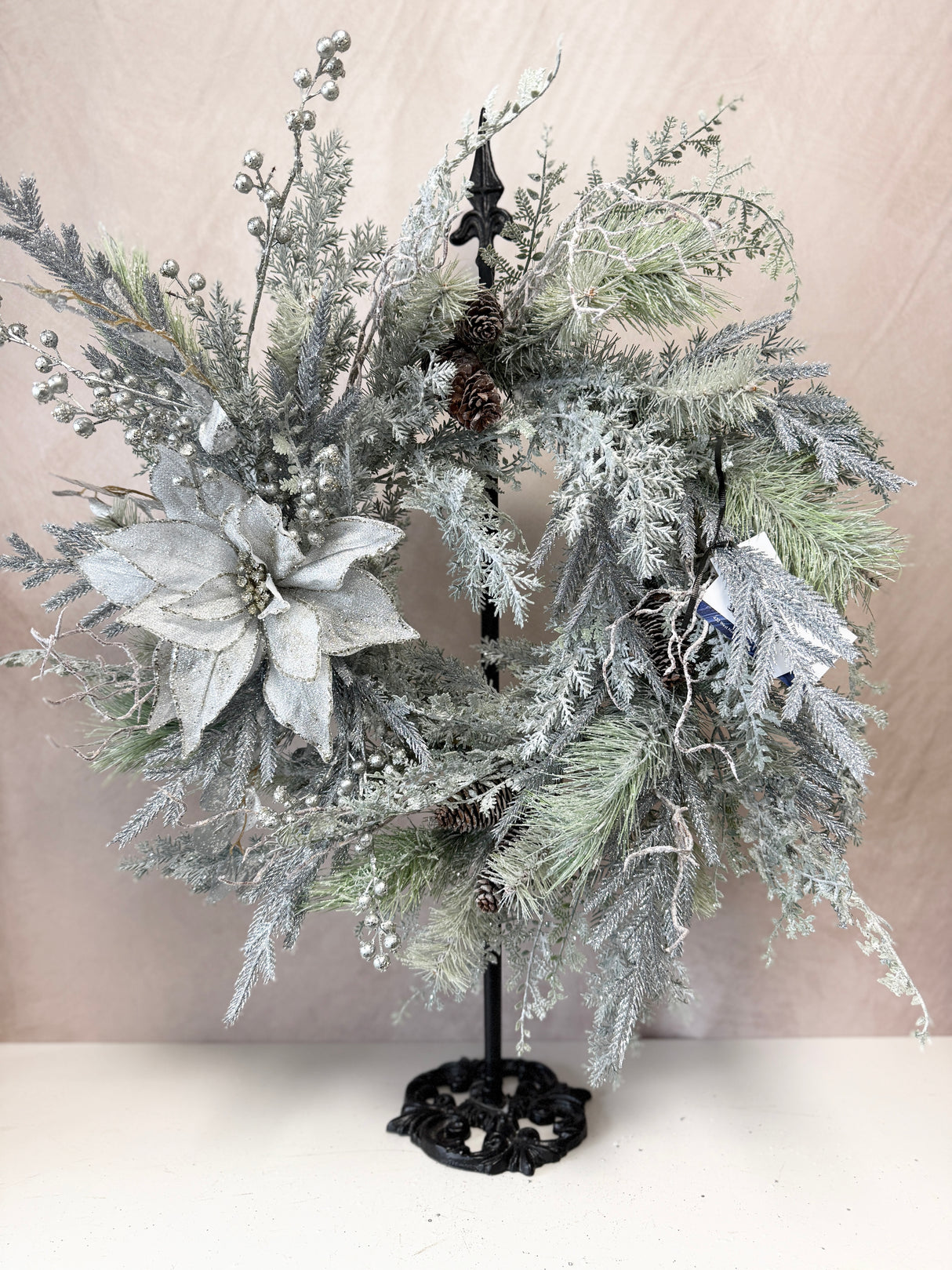 27" Frozen In Time Wreath