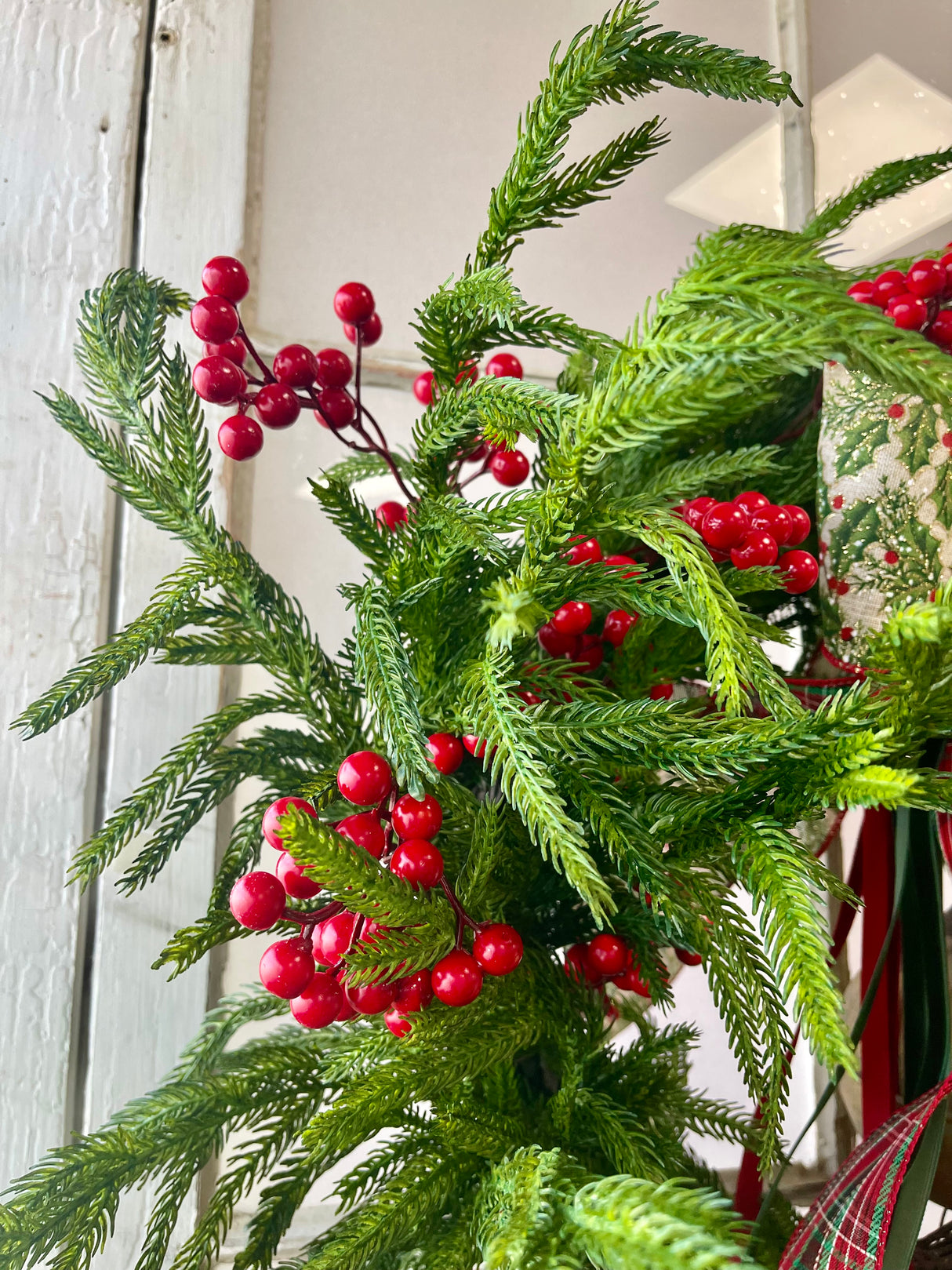 26" Cedar Hill Norfolk Pine Wreath