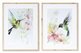 Hummingbird Watercolor Art - 2 Styles