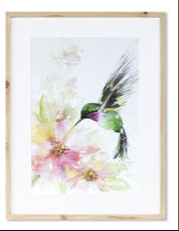 Hummingbird Watercolor Art - 2 Styles