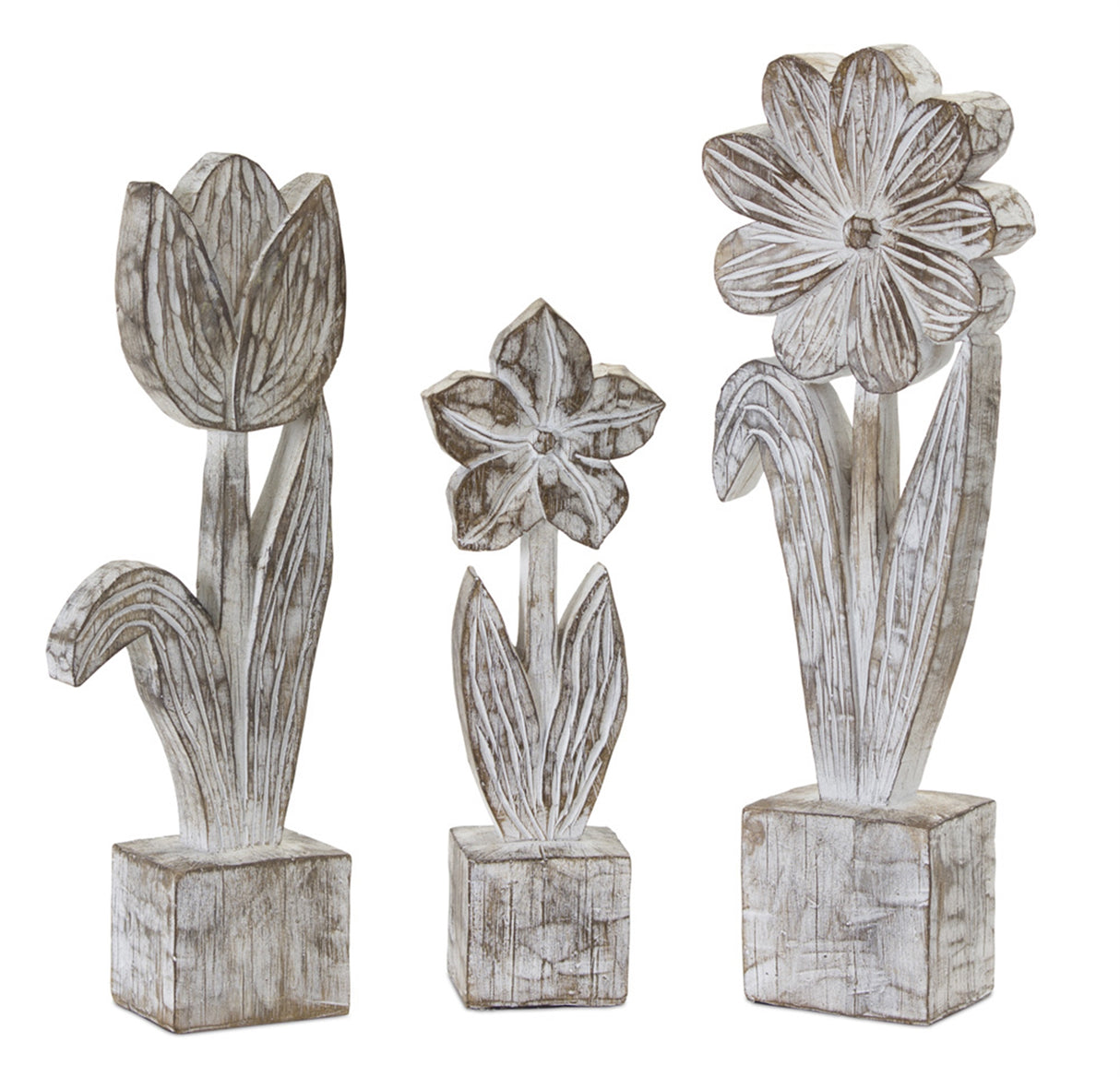 Resin Stone Potted Flower- 3 Sizes