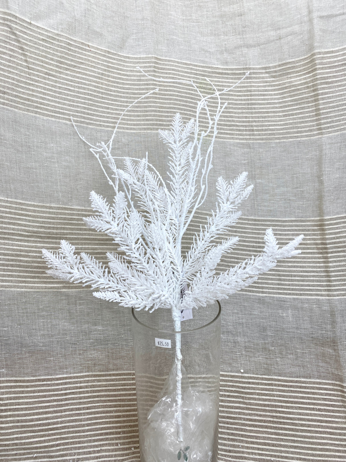 Snow Day Flocked Cedar Pick