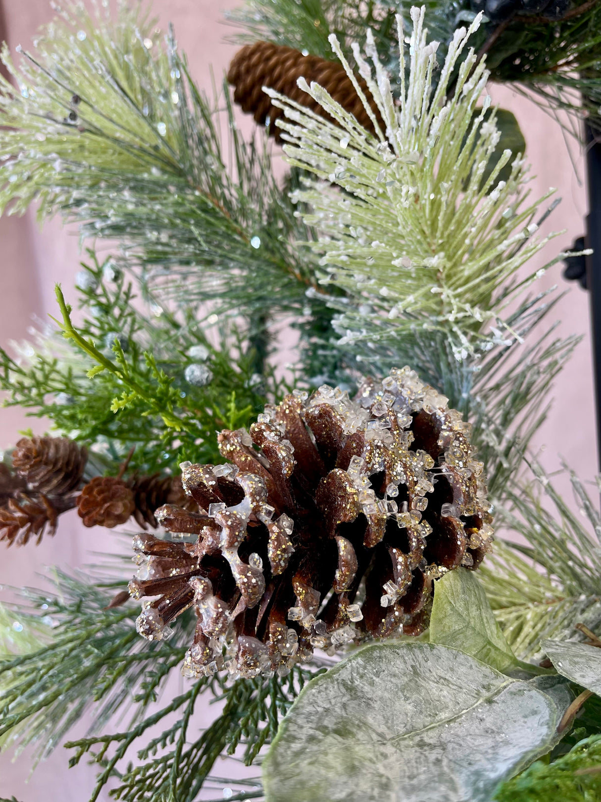 Frosted Pine Cedar Wreath