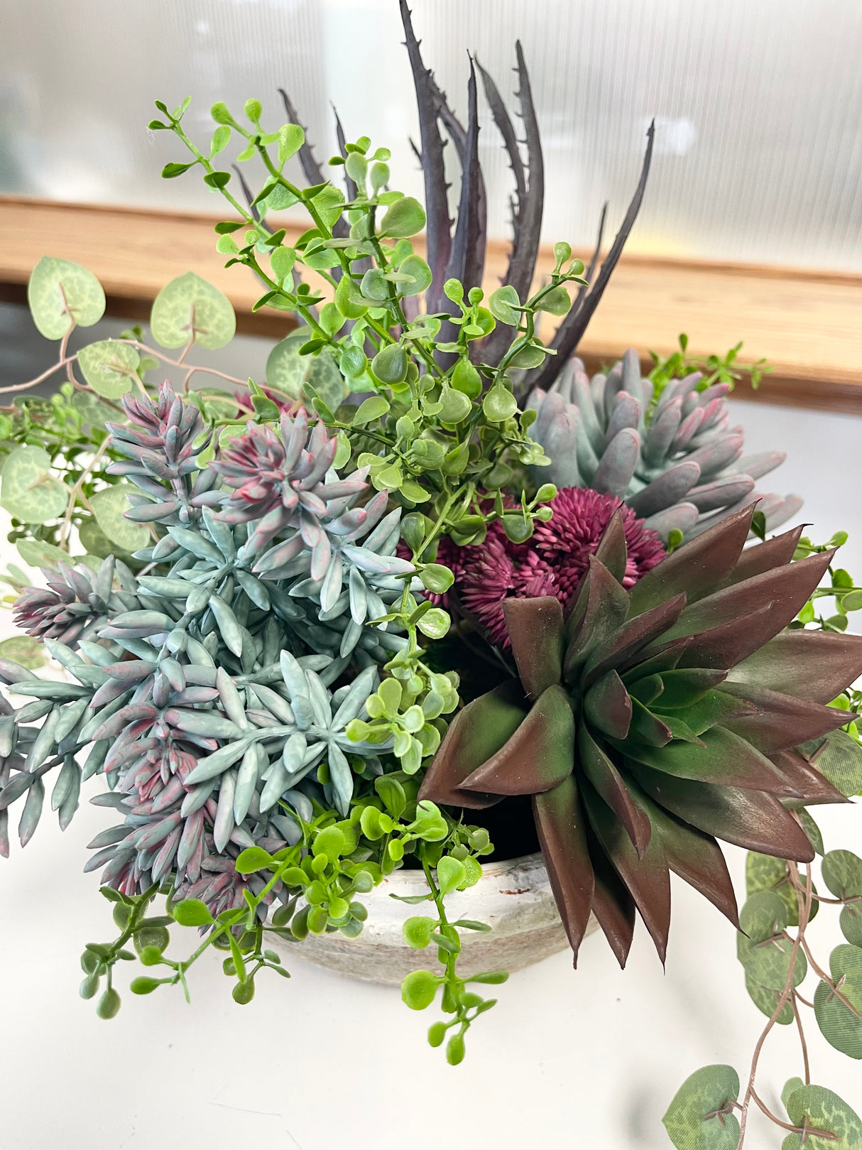 Warm Succulent Centerpiece Kit