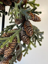 20" Frost Pinecone Wreath