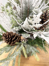 27" Winter Greens Porch Pot