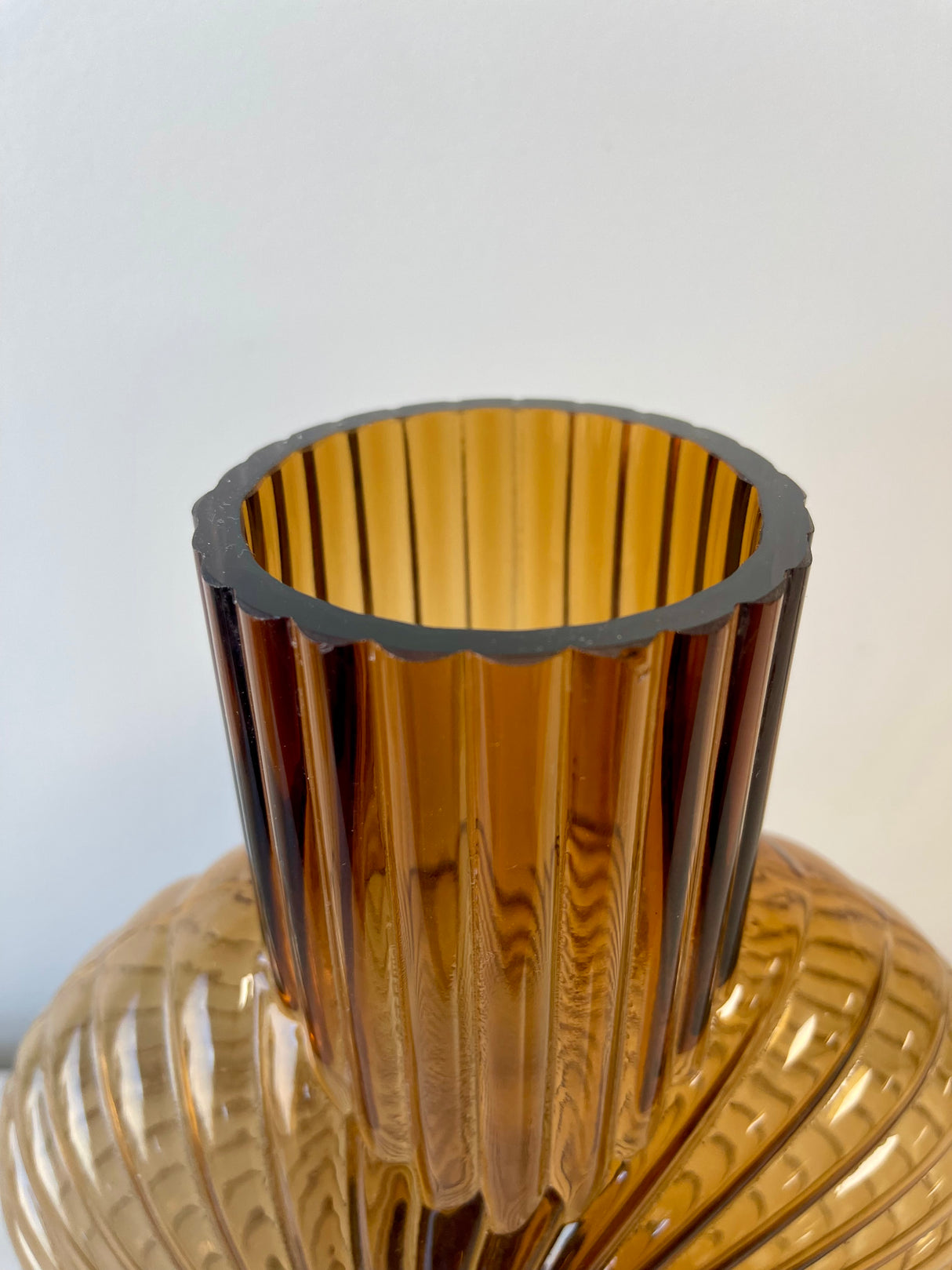 Encased In Amber Modern Vase