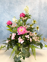 32" Pretty In Pink Porch Pot