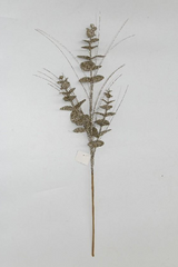 Champagne Glitter Eucalyptus Spray