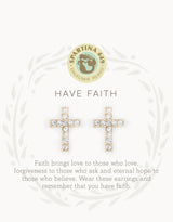 Sea La Vie Have Faith Stud Earrings - 2 Colors