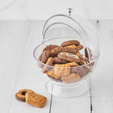 Acrylic Roll Top Serving Bowl, Clear