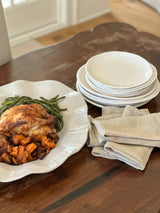 Large Wavy Melamine Serving Tray