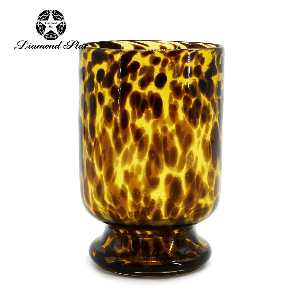 Valencia Leopard Glass Vase