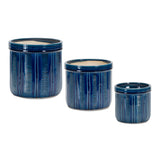 Blue Terra Cotta Planter -3 Sizes