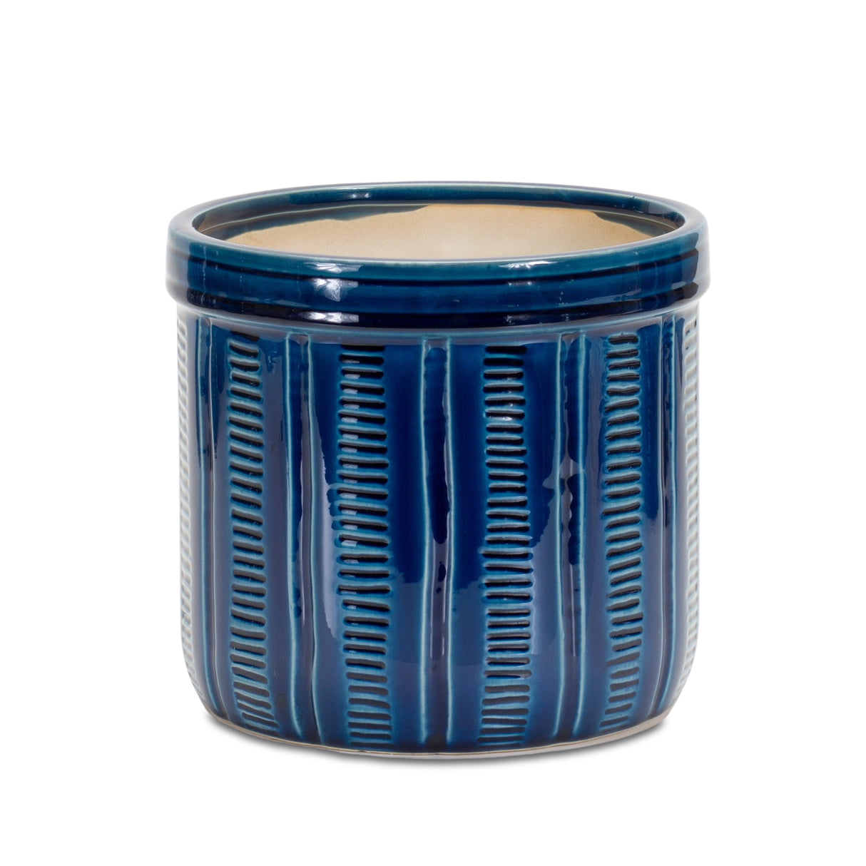 Blue Terra Cotta Planter -3 Sizes