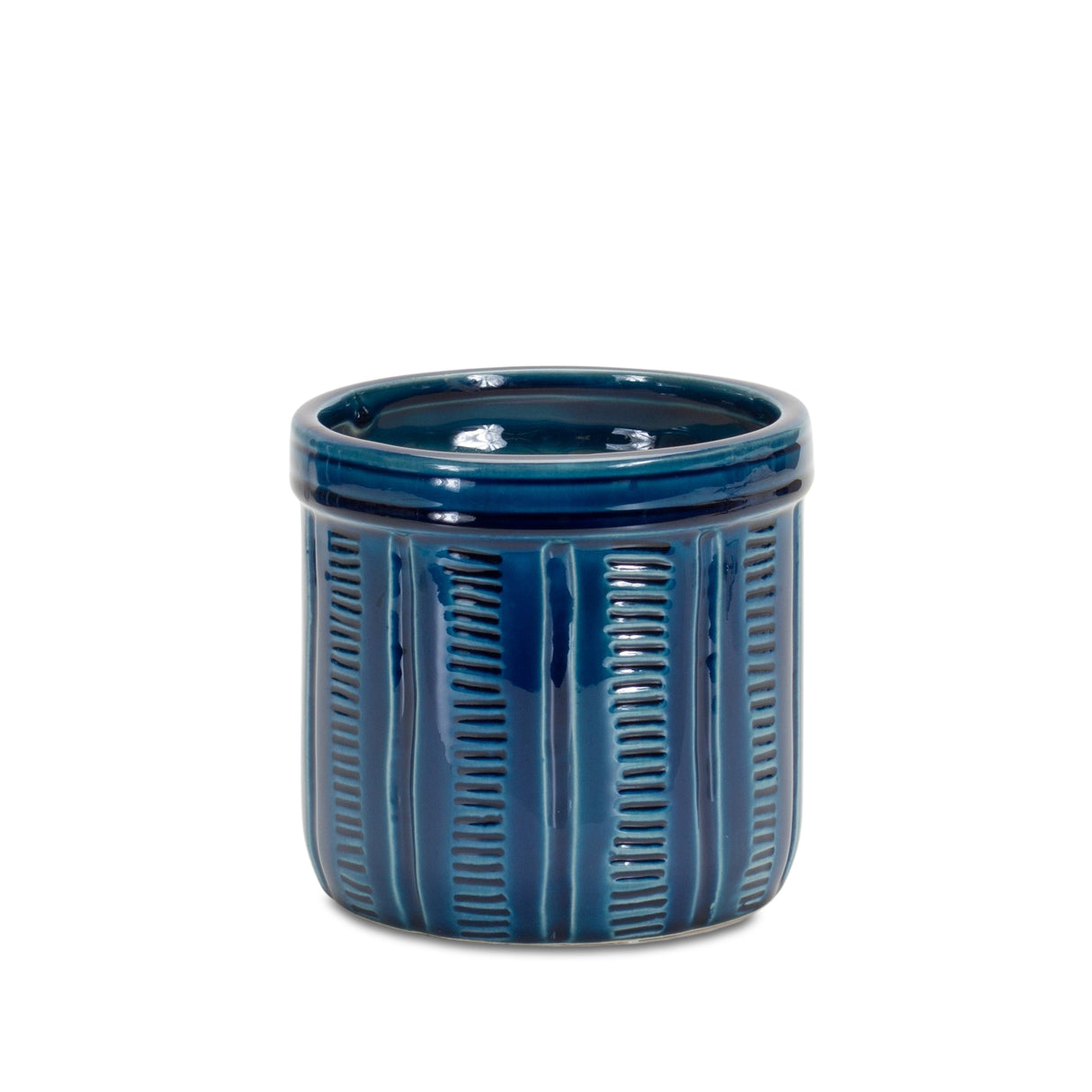 Blue Terra Cotta Planter -3 Sizes