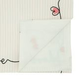 Embroidered Love Table Runner