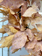 24" Tan Maple Leaf Wreath