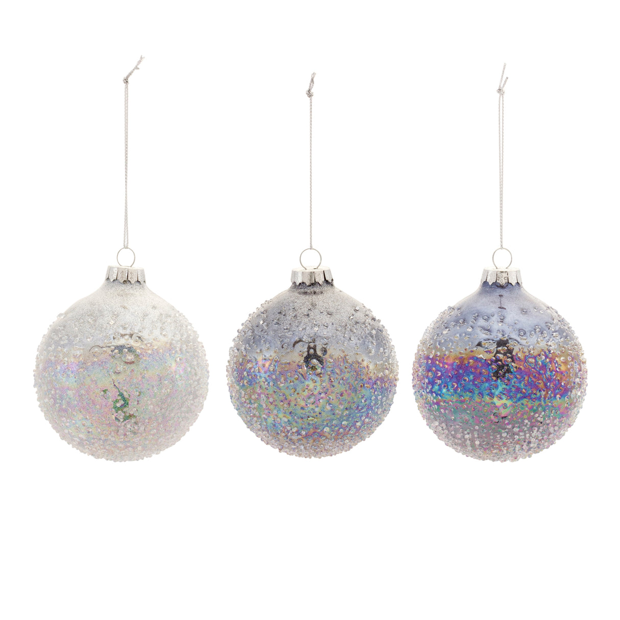 Winter Ornaments Glass - 3 Styles