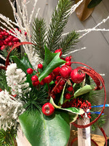 21" Holly Jolly Santa Santa Centerpiece