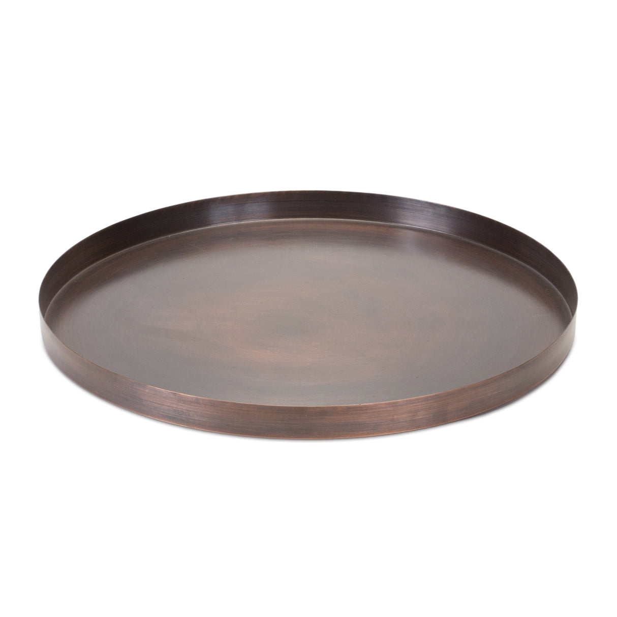 Bronzed Iron Round Tray
