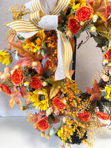 28" Pumpkin Spice Wreath