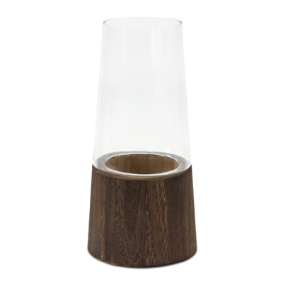 Glass & Wood Modern Vase -2 Styles