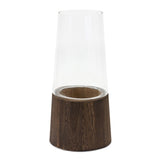 Glass & Wood Modern Vase -2 Styles